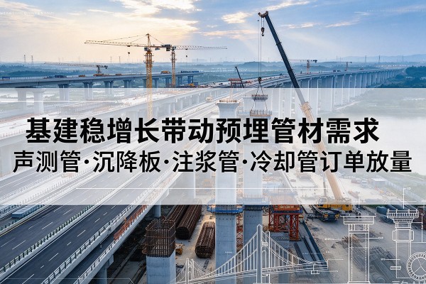 宣威基建稳增长带动预埋监测管材需求,声测管、沉降板、注浆管订单持续放量